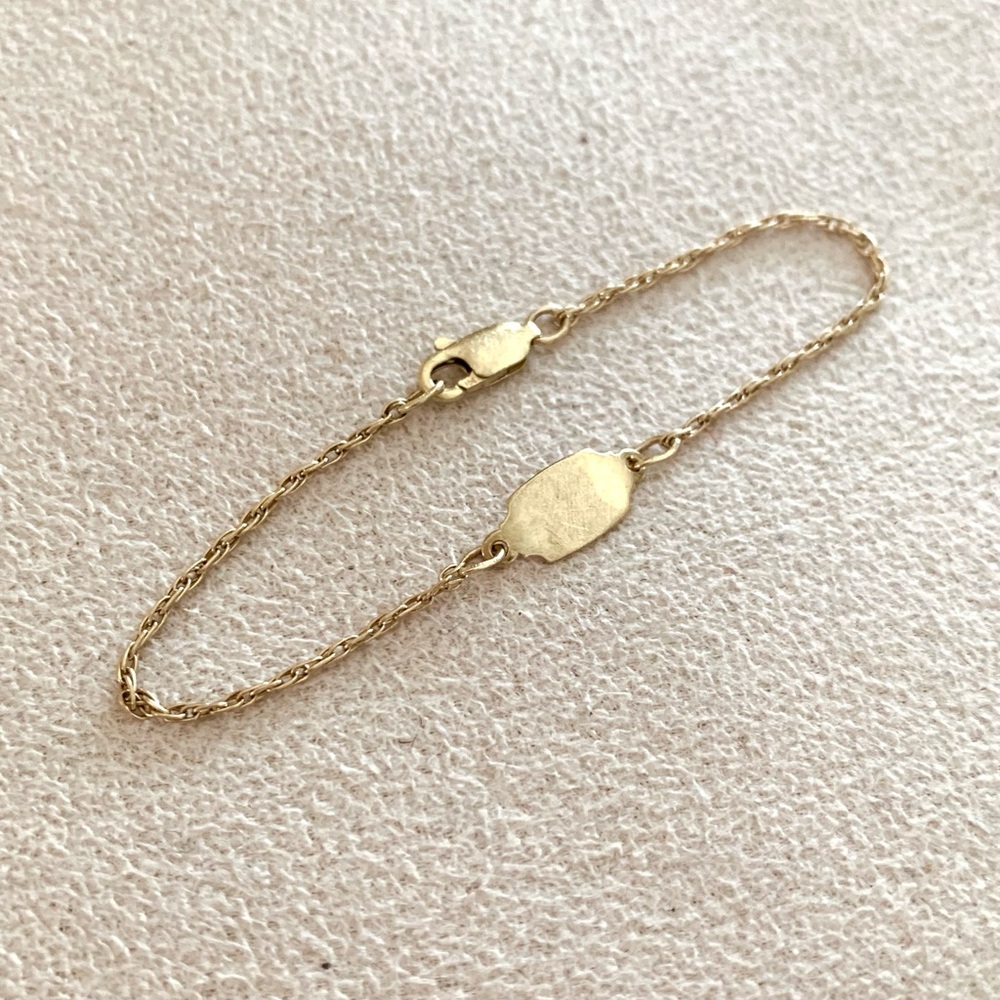 VINTAGE James Avery 14k gold ID bracelet - Picture 7 of 11
